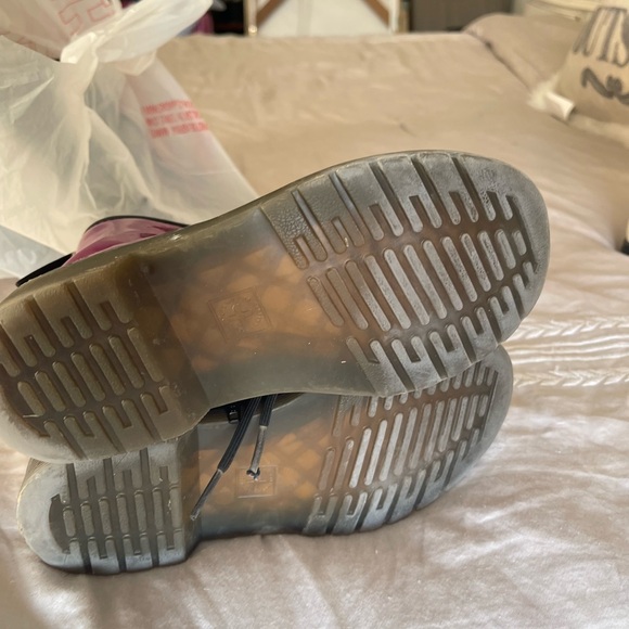 Doc Martens Delaney Purple Patent Leather Boots US 1 ( Little Girl) EU32 - Picture 2 of 4